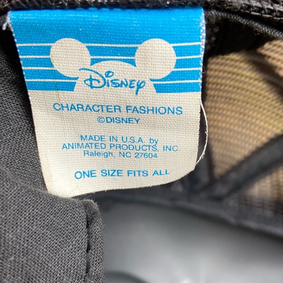 Vintage Disney 1990’s Mickey Mouse Hard Plastic 3D Snap Back Cap / Made USA - Picture 5 of 6